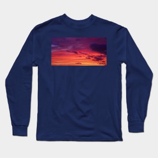 Colourful sunset sky Long Sleeve T-Shirt